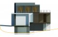 A view from the south - initial rendering of schematic design for the sunniest side of the house.